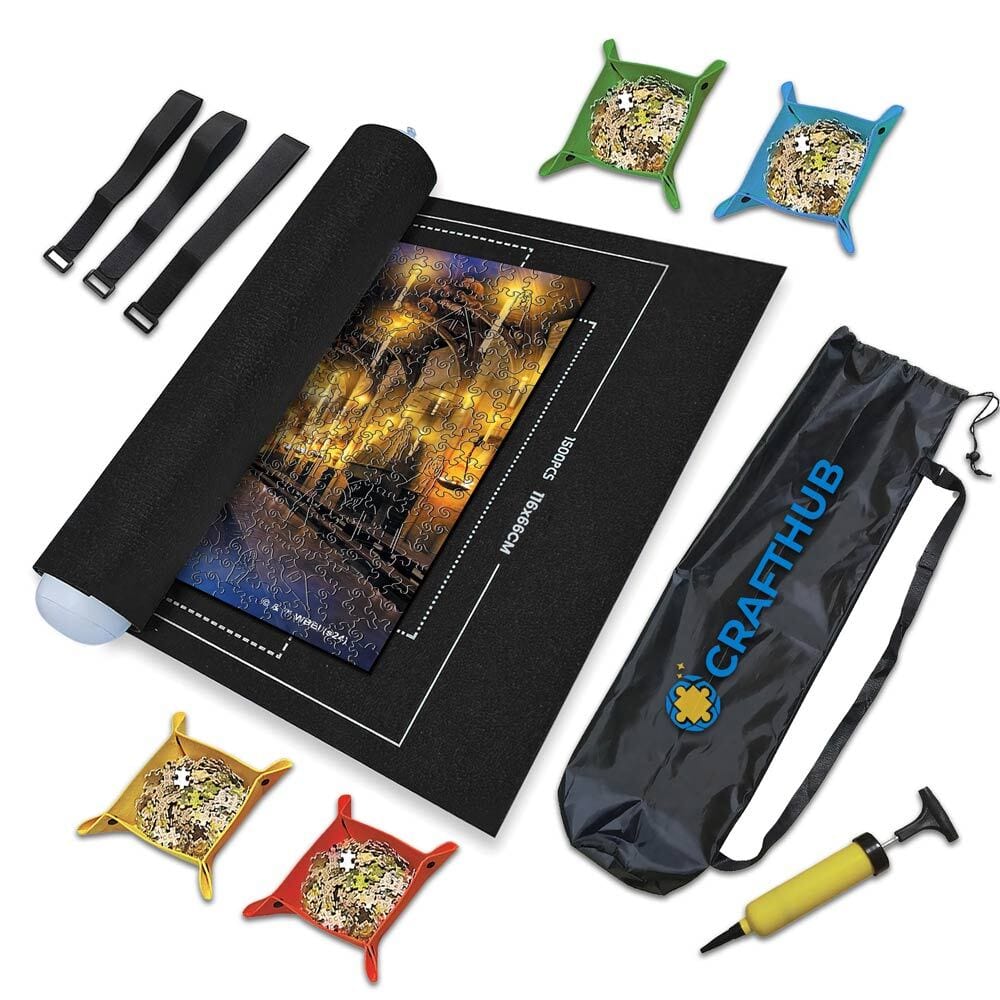 aufbewahrung puzzle Puzzlematte aufgerollt für die Aufbewahrung von Puzzles