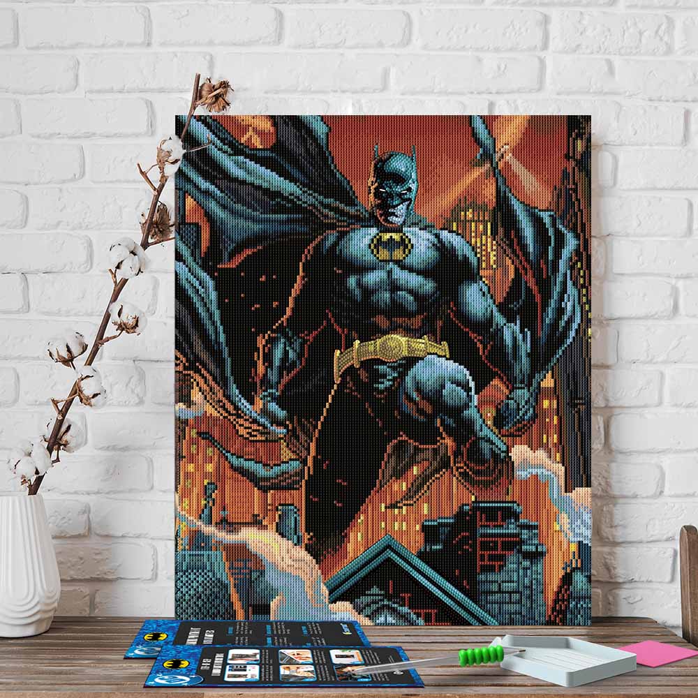 17.7" x 21.7" / 45cm x 55cm Batman Gotham's Vigilante - Diamond Painting Kit