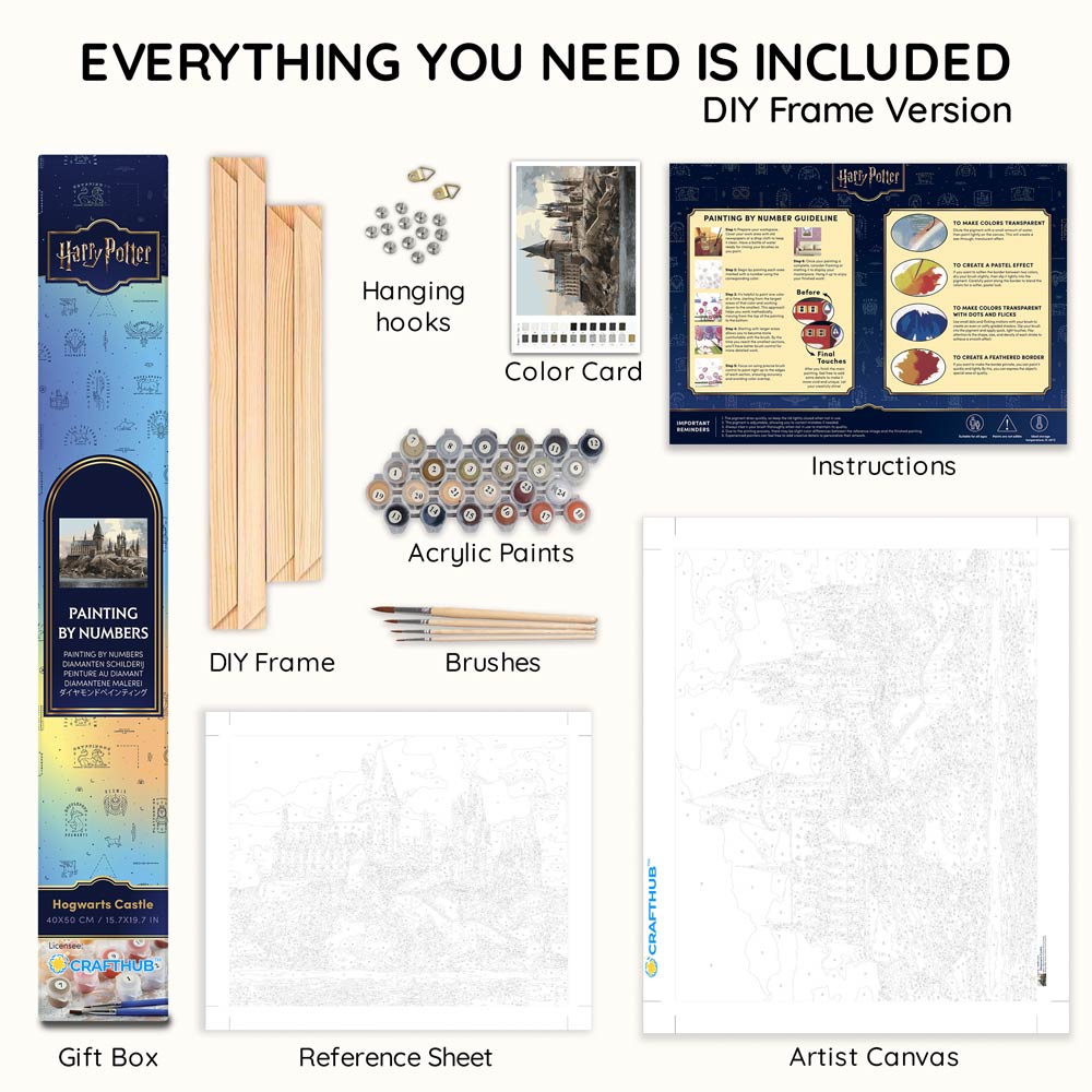 Schloss Hogwarts - Malen nach Zahlen Kits