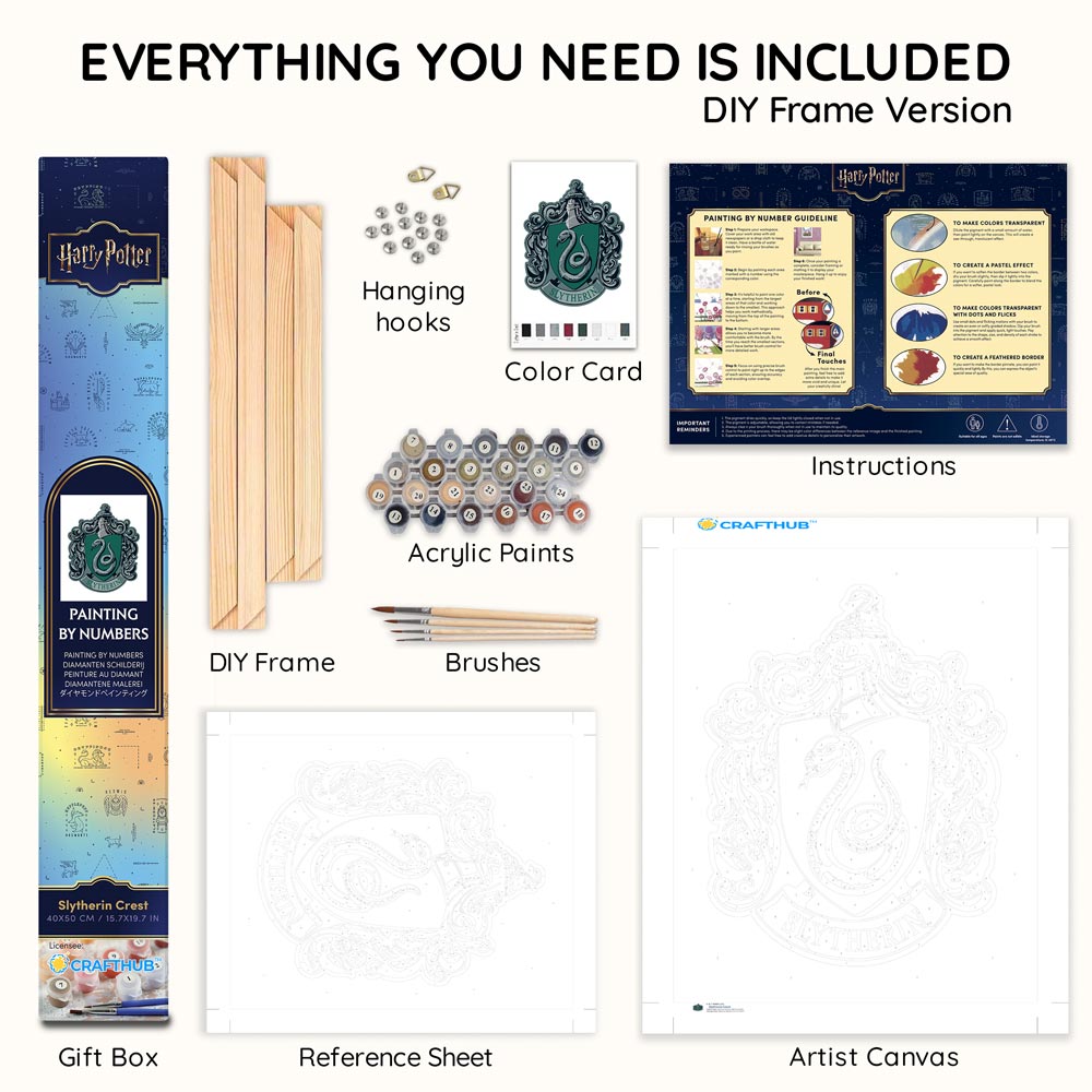 Slytherin Wappen - Malen nach Zahlen Kits