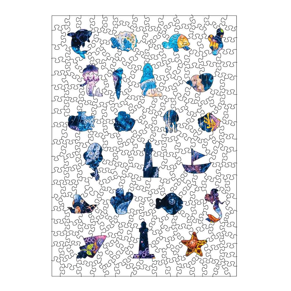 Ozeanglanz - Holzpuzzle