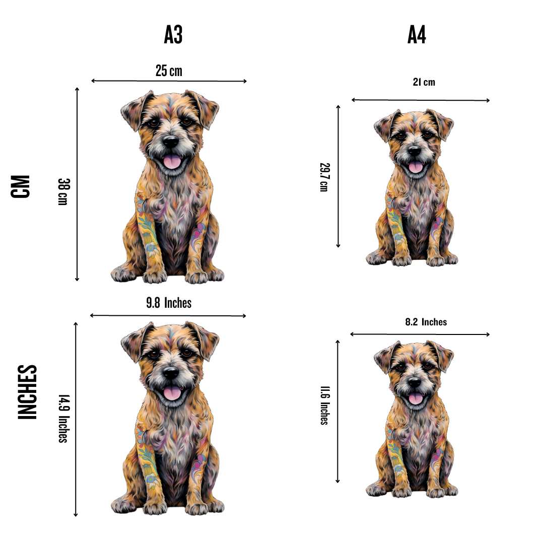 Border Terrier Hund - Puzzel