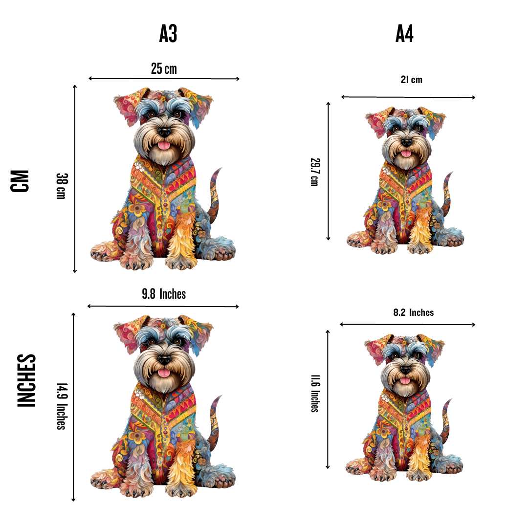 Schnauzer Hund - Puzzel