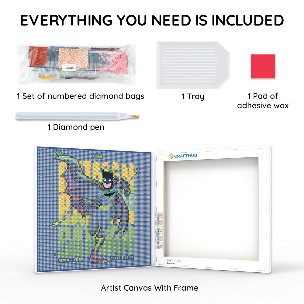 Batman - Diamond Painting Set mit Rahmen