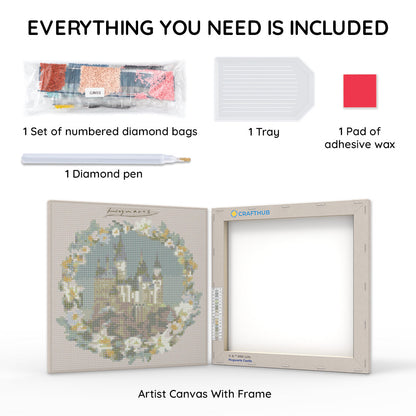 Hogwarts Castle - Diamond Painting Set mit Rahmen