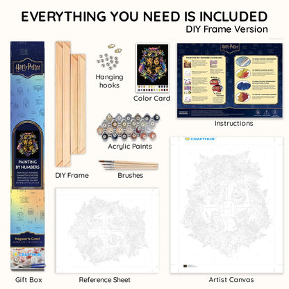 Hogwarts Wappen - Malen nach Zahlen Kits