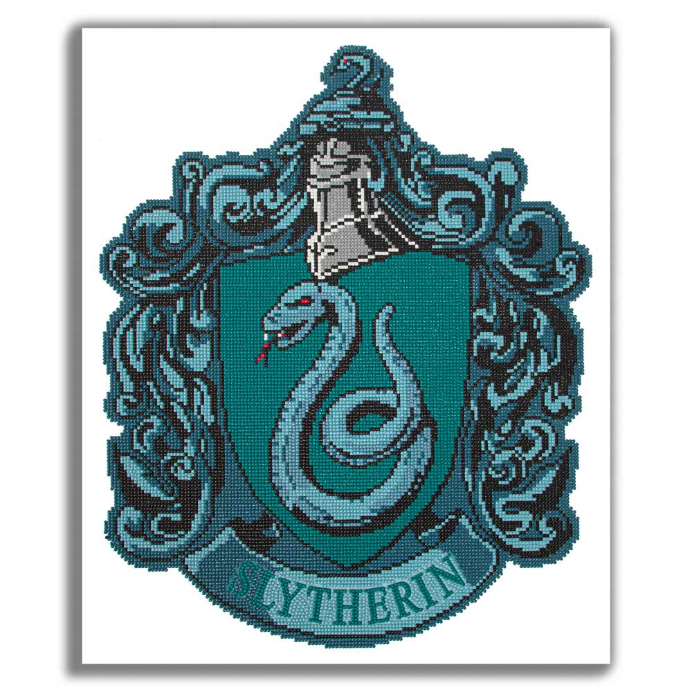 19.7" x 23.6" / 50cm x 60cm Slytherin Crest - Diamond Painting Kit