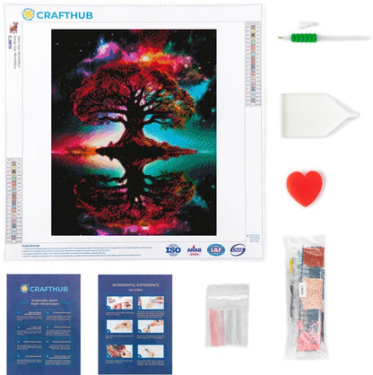 15.7" x 19.7" (40x50cm) Tree Of Life - Diamond Painting Kit