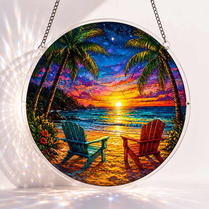 Paradiesblick - Acryl-Puzzle