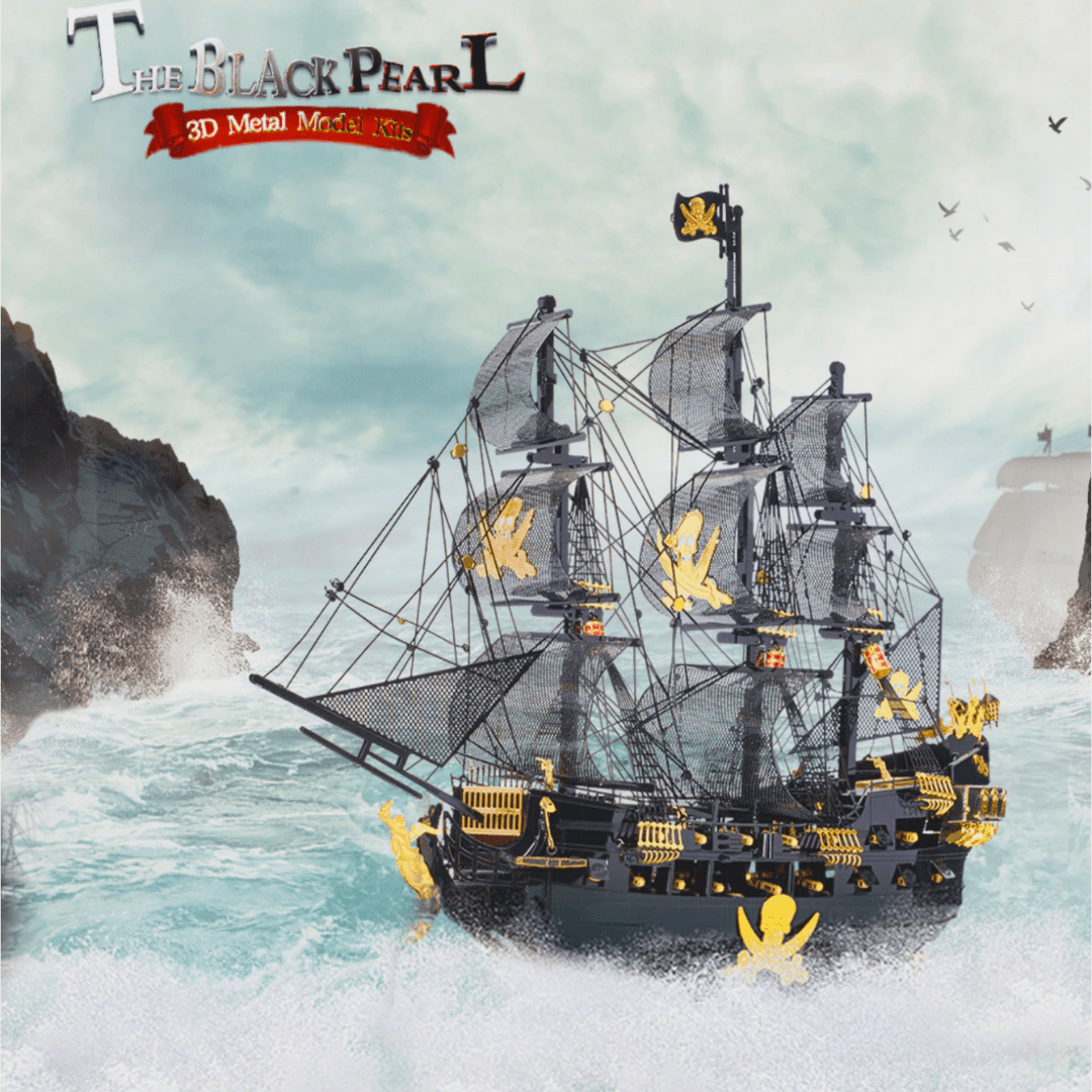 Black Pearl Pirate Ship 3D Model Black Pearl Pirate Ship 3D Watercraft Model