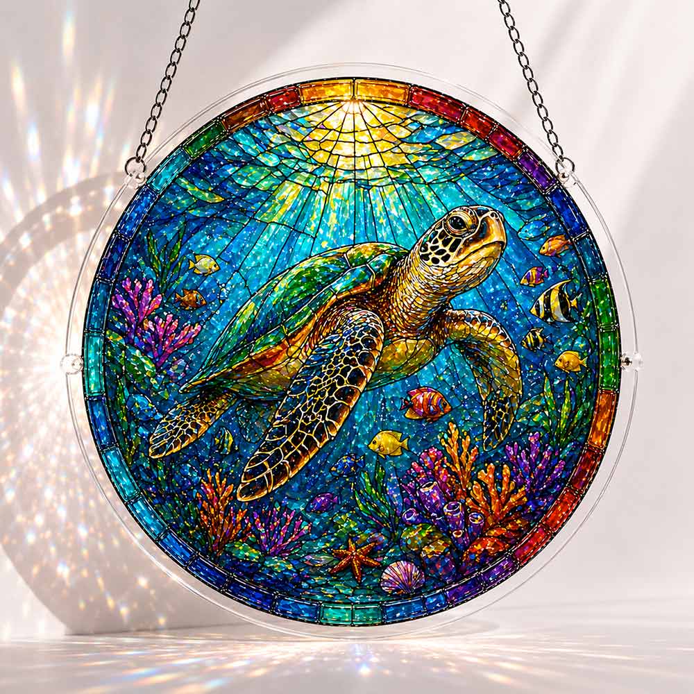 Tropische Schildkröte - Acryl-Puzzle