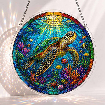 Tropische Schildkröte - Acryl-Puzzle