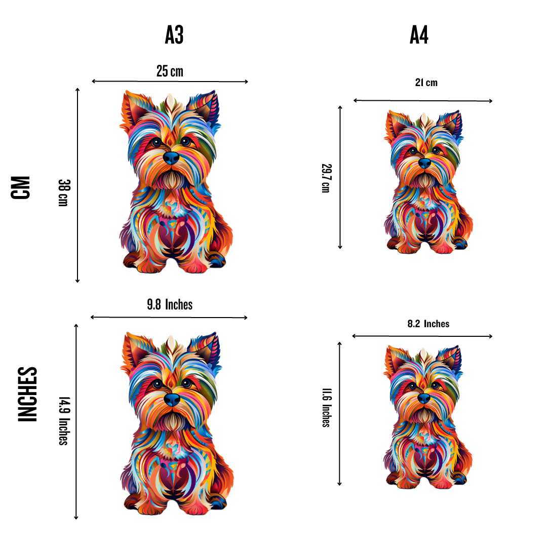Yorkshire Terrier Hund - Puzzel