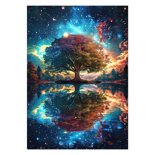 Galaxie Lebensbaum – Holzpuzzle