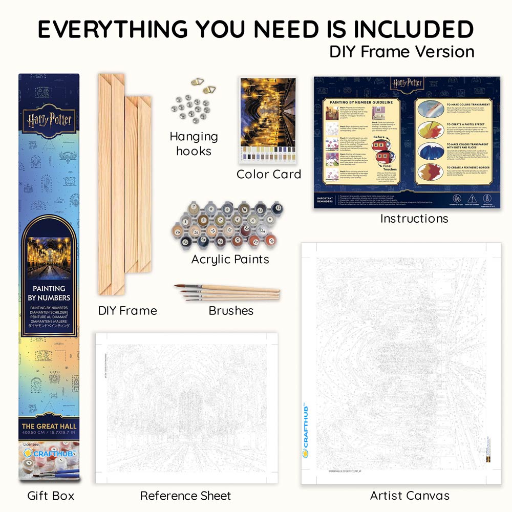 Die Große Halle - Malen-nach-Zahlen-Bausätze