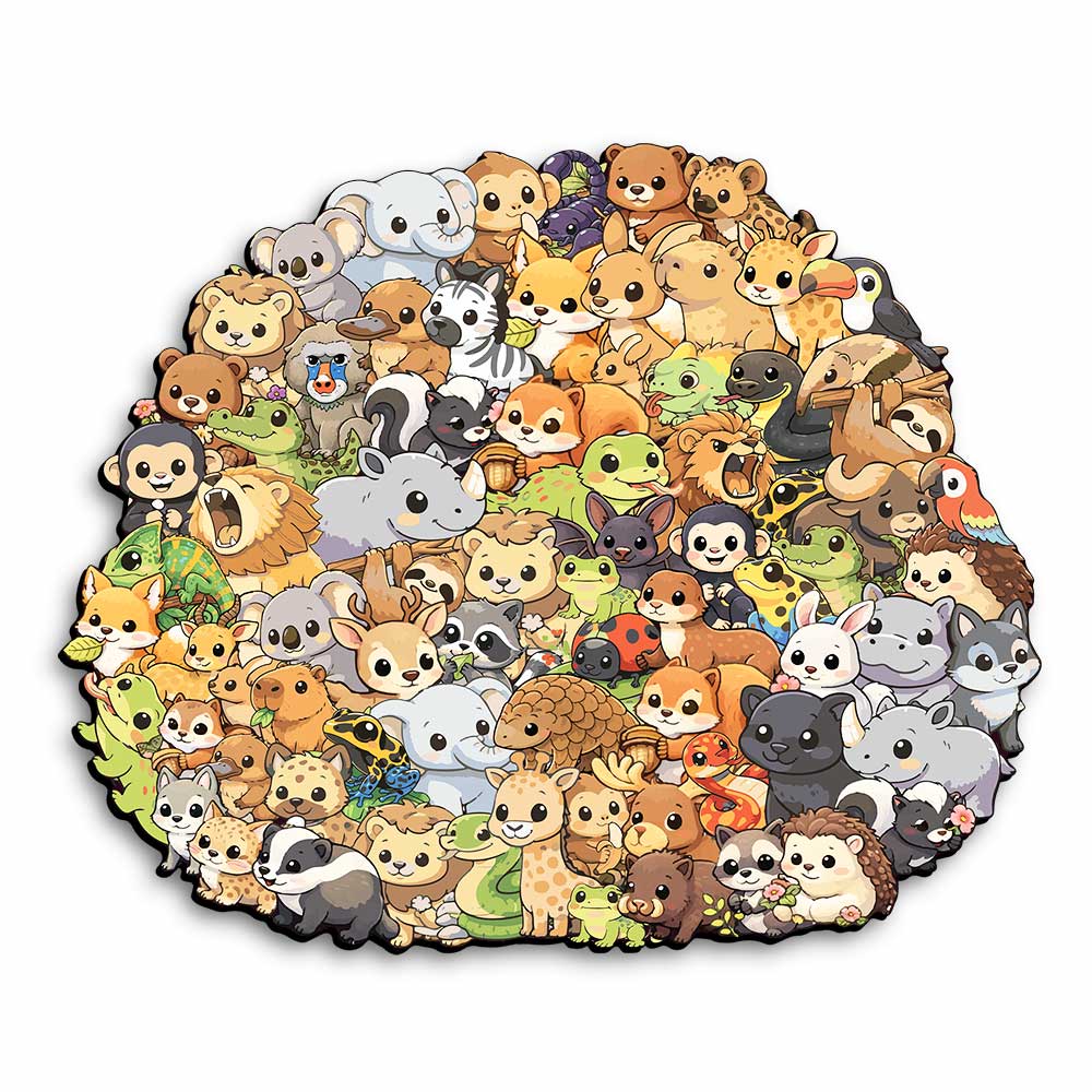 Dschungelleben - Holzpuzzle