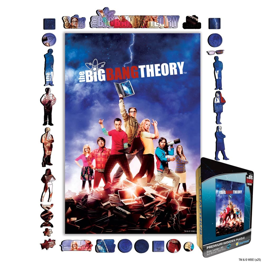 Animal Jigsaw Puzzle > Wooden Jigsaw Puzzle > Jigsaw Puzzle A4 + Wooden Gift Box The Big Bang Theory - Wooden Jigsaw Puzzle