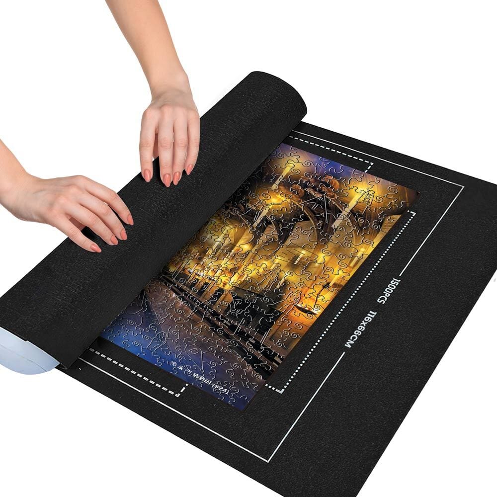 puzzlematte aufbewahrung Puzzlematte aufgerollt für die Aufbewahrung von Puzzles