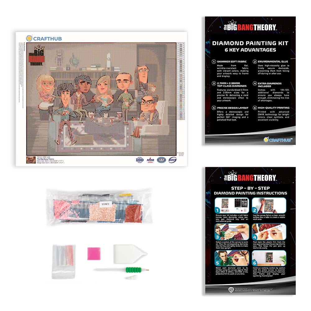 Diamond Painting Kits 20.7" x 15.6" / 53cm x 40cm The Big Bang Theory - Diamond Painting Kit