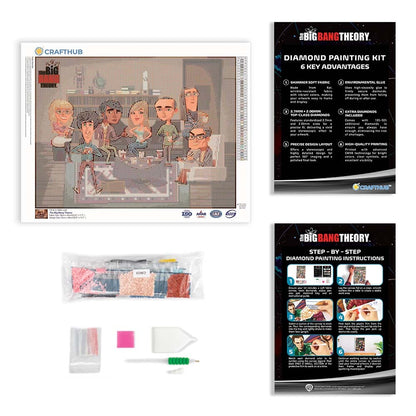 Diamond Painting Kits 20.7" x 15.6" / 53cm x 40cm The Big Bang Theory - Diamond Painting Kit