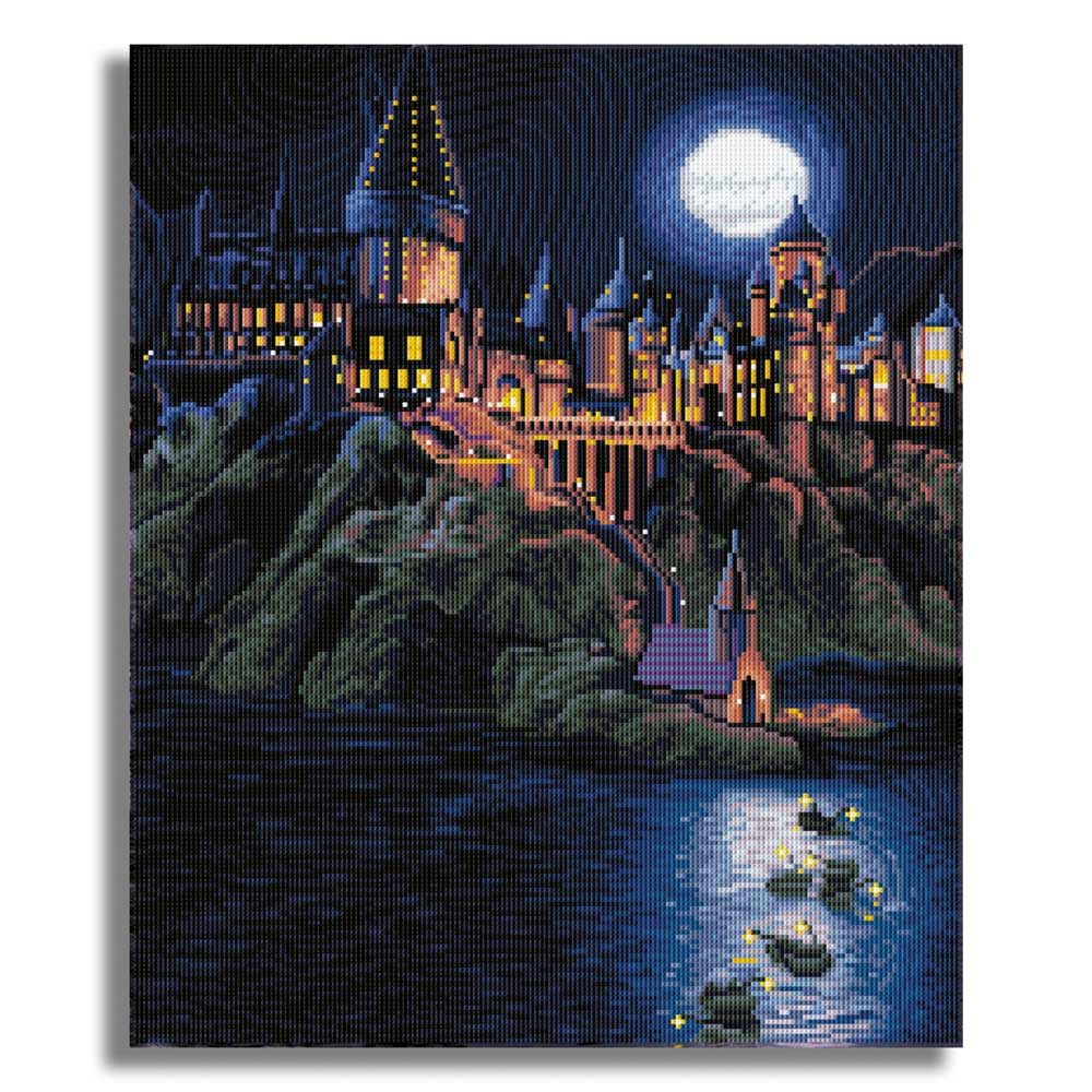 19.7" x 23.6" / 50cm x 60cm Boats To Hogwarts - Diamond Painting Kit