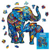 Animal Jigsaw Puzzle > Wooden Jigsaw Puzzle > Jigsaw Puzzle A3 Elephant Family - Jigsaw Puzzle