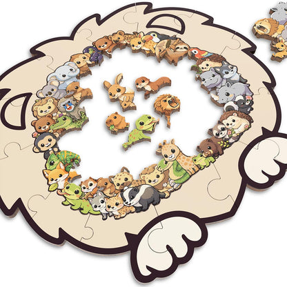 Dschungelleben - Holzpuzzle