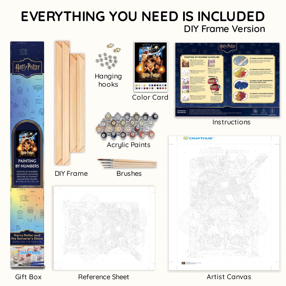 Harry Potter und der Stein der Weisen - Malen-nach-Zahlen-Bausätze
