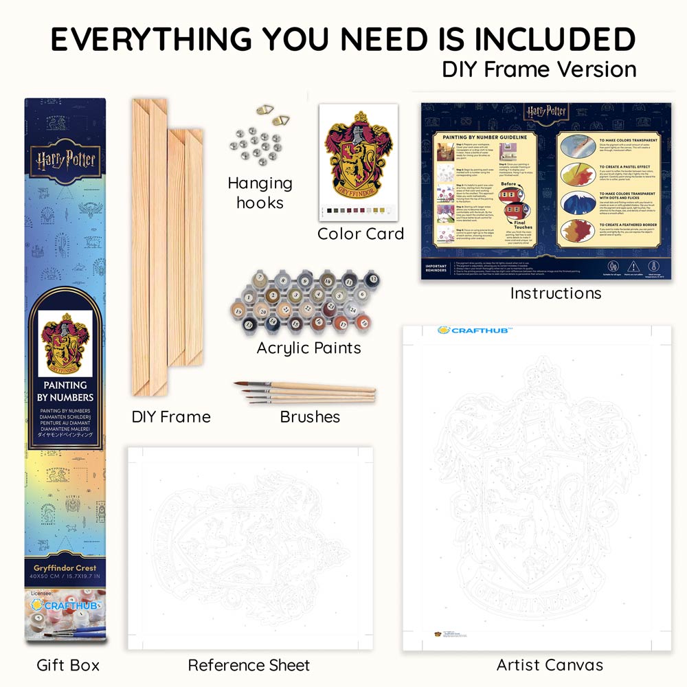 Gryffindor Wappen - Malen nach Zahlen Kits