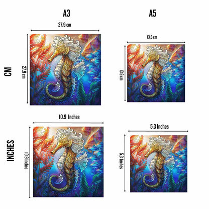 Leuchtendes Seepferdchen - Puzzel