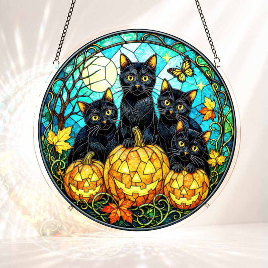 Acryl-Sonnenfänger-Puzzle - Pompoenkatten