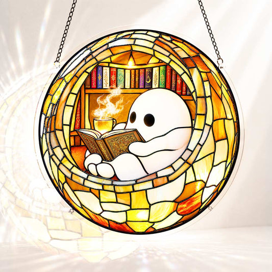 Acryl-Sonnenfänger-Puzzle - Lezend spook