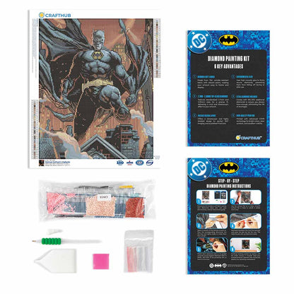 17.7" x 21.7" / 45cm x 55cm Batman Gotham's Vigilante - Diamond Painting Kit