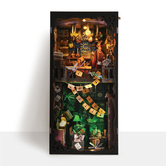 3D Wooden Puzzles 334 Pieces | 9.1"x7.1"x4.3" The House of Magic - DIY Book Nook Kit