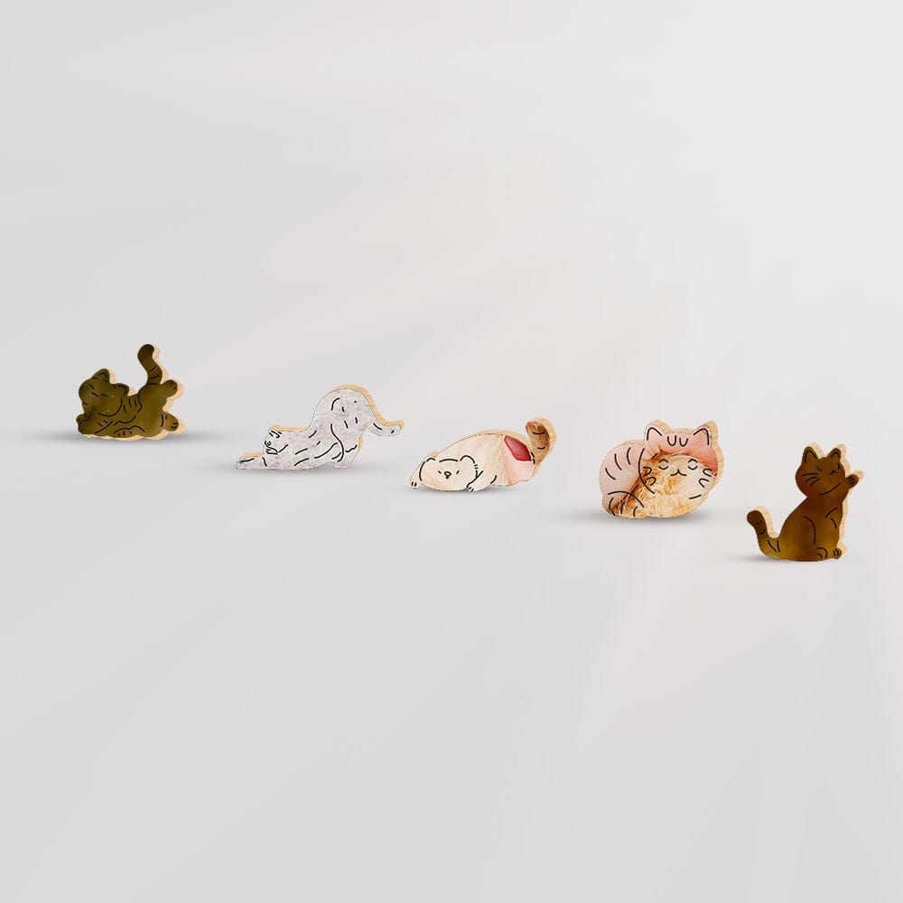 Animal Jigsaw Puzzle > Wooden Jigsaw Puzzle > Jigsaw Puzzle A3 LARGE SIZE | 11.7 x 16.5" | 200 Pieces Personalised Wooden Jigsaw Puzzle – Cat Whimsies