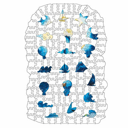 Mondlichtreise - Holzpuzzle