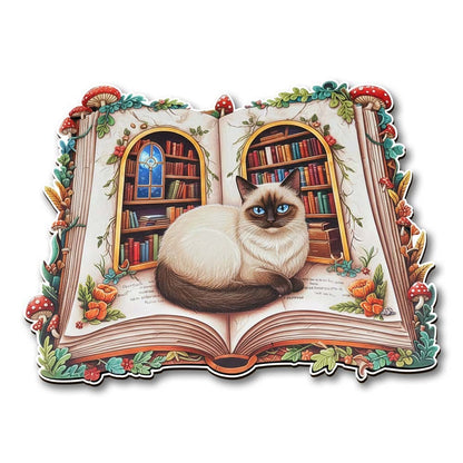 Wooden Jigsaw Puzzles Library Cat - Wooden Jigsaw Puzzle