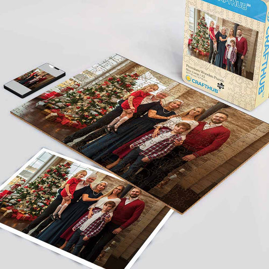 Animal Jigsaw Puzzle > Wooden Jigsaw Puzzle > Jigsaw Puzzle A3 LARGE SIZE | 11.7 x 16.5" | 200 Pieces Personalised Wooden Jigsaw Puzzle – Merry Christmas