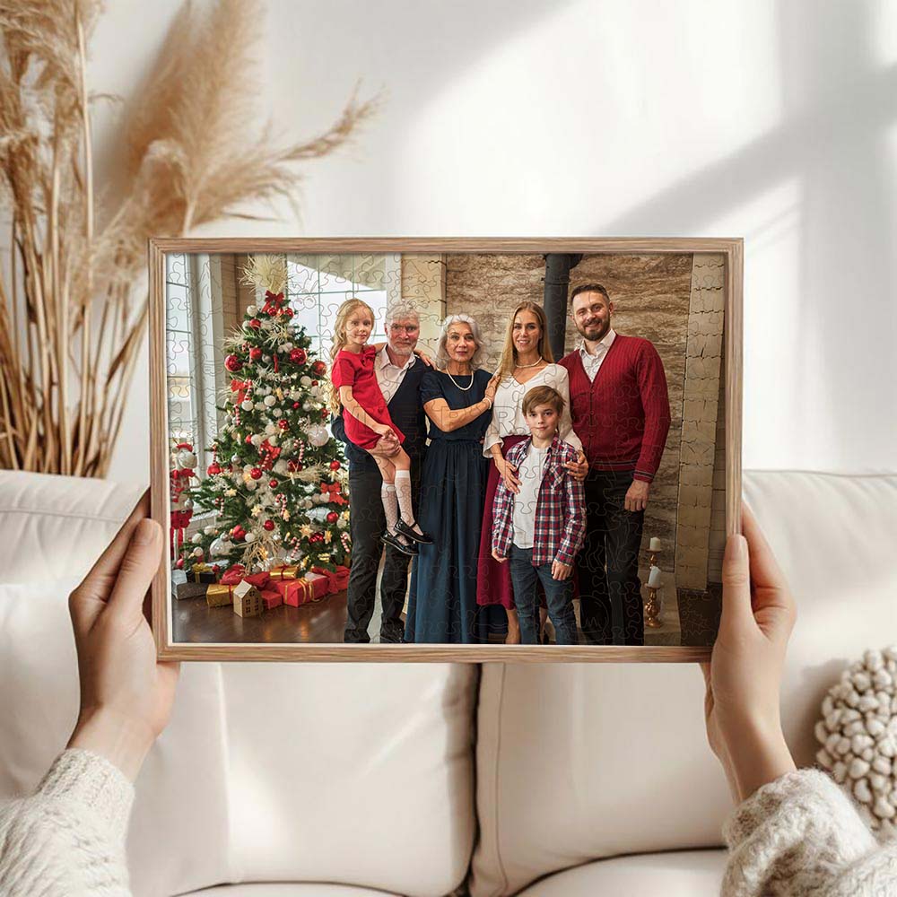 Animal Jigsaw Puzzle > Wooden Jigsaw Puzzle > Jigsaw Puzzle A3 LARGE SIZE | 11.7 x 16.5" | 200 Pieces Personalised Wooden Jigsaw Puzzle – Merry Christmas