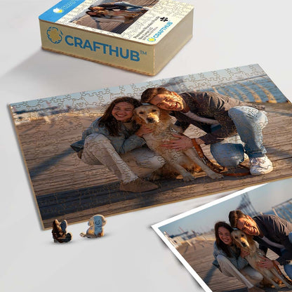 Animal Jigsaw Puzzle > Wooden Jigsaw Puzzle > Jigsaw Puzzle A3 LARGE SIZE | 11.7 x 16.5" | 200 Pieces Personalised Wooden Jigsaw Puzzle – Dog Whimsies