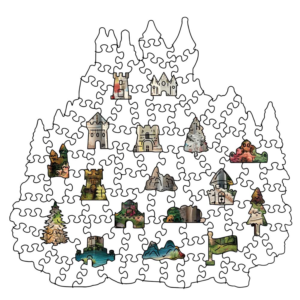 Fairytale Castle - Holzpuzzle