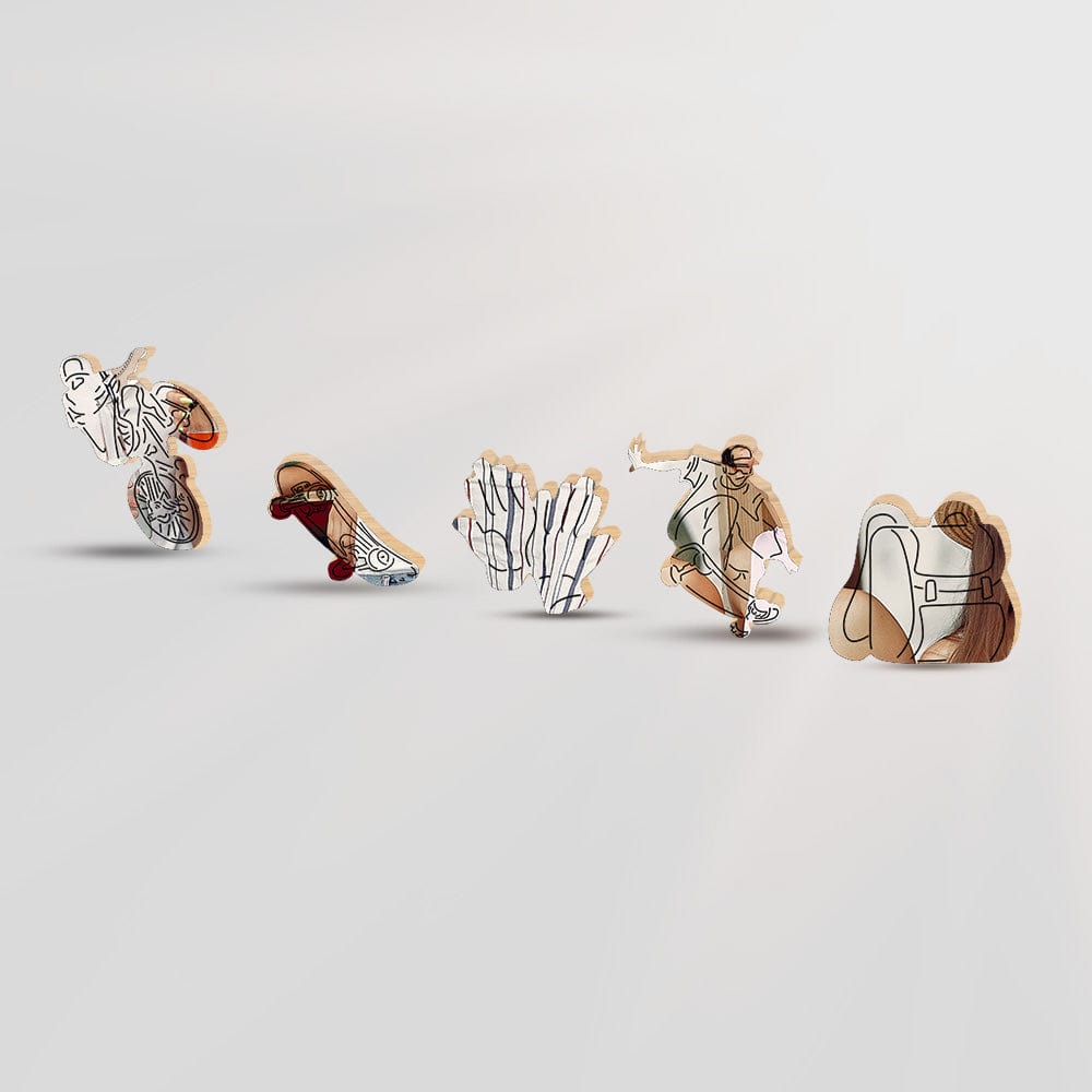 Animal Jigsaw Puzzle > Wooden Jigsaw Puzzle > Jigsaw Puzzle A3 LARGE SIZE | 11.7 x 16.5" | 200 Pieces Personalised Wooden Jigsaw Puzzle – Friends Whimsies