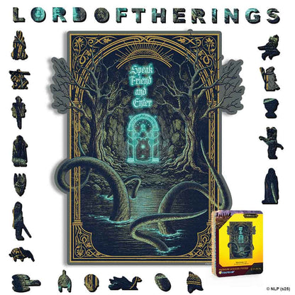 Animal Jigsaw Puzzle > Wooden Jigsaw Puzzle > Jigsaw Puzzle A4 + Wooden Gift Box Speak Friend and Enter - Wooden Jigsaw Puzzle