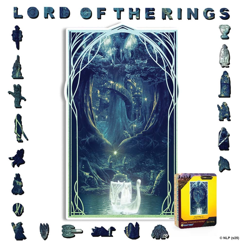 Animal Jigsaw Puzzle > Wooden Jigsaw Puzzle > Jigsaw Puzzle A4 + Wooden Gift Box Lothlórien - Wooden Jigsaw Puzzle