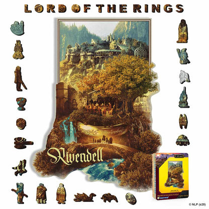 Animal Jigsaw Puzzle > Wooden Jigsaw Puzzle > Jigsaw Puzzle A4 + Wooden Gift Box Rivendell - Wooden Jigsaw Puzzle