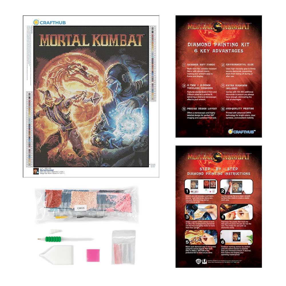 Diamond Painting Kits 17.7" x 21.7" / 45cm x 55cm Mortal Kombat - Diamond Painting Kit