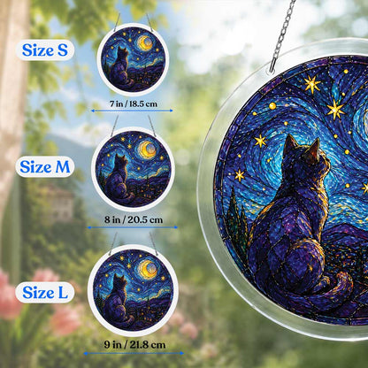 Mondschein-Katze - Acryl-Puzzle