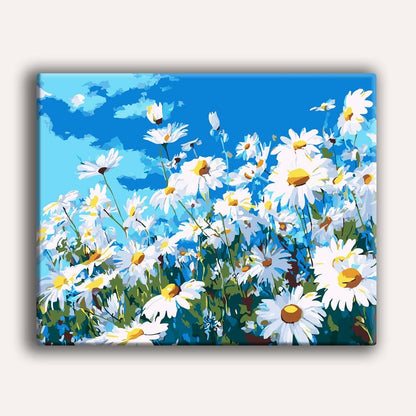 Painting By Numbers Kits 15.7" x 19.6" (40 x 50cm) Summer Daisies - Paint By Numbers Kit