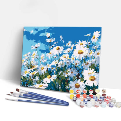 Painting By Numbers Kits 15.7" x 19.6" (40 x 50cm) Summer Daisies - Paint By Numbers Kit