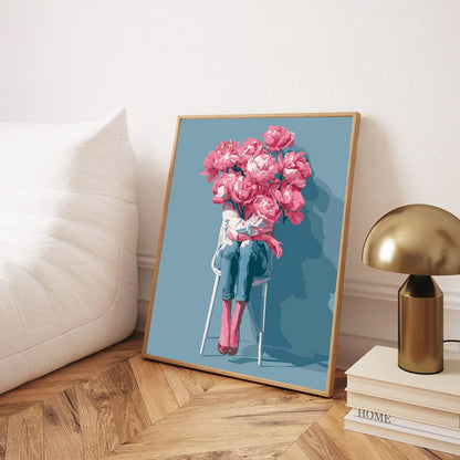 Painting By Numbers Kits 15.7" x 19.6" (40 x 50cm) Rooted in Bloom - Paint By Numbers Kit